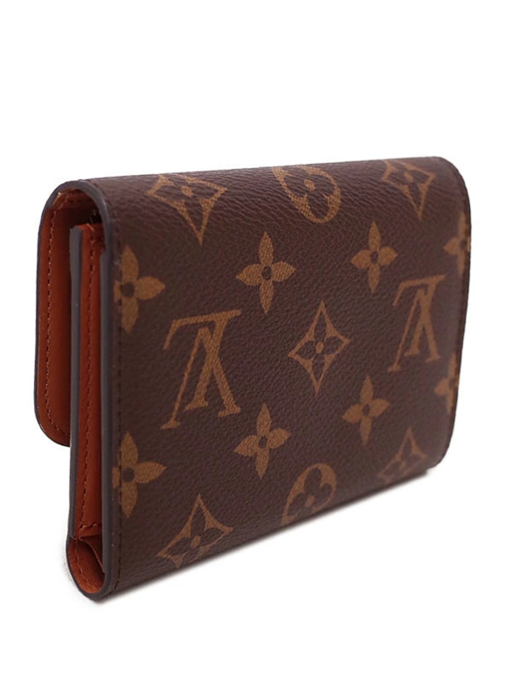 Louis Vuitton Wallet fold Flower Tri Compact Monogram Portefeuille Brown